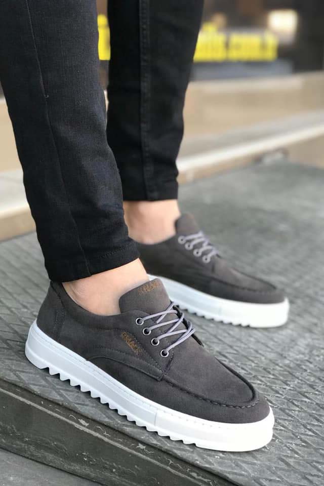 Original Design Design Men's Grey Suede Casual Sneaker Shoes - STREETMODE ™