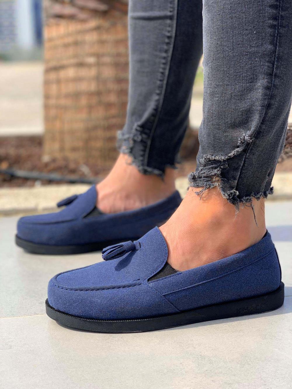 Men's Sneaker Men's Navy Blue Casual Loafer Sneaker Shoes - STREETMODE ™
