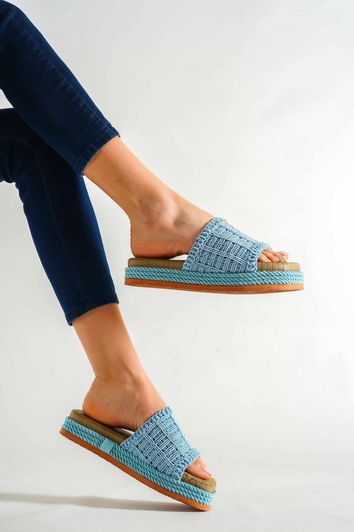 Women's Tokyo Baby Blue Slippers - STREETMODE ™