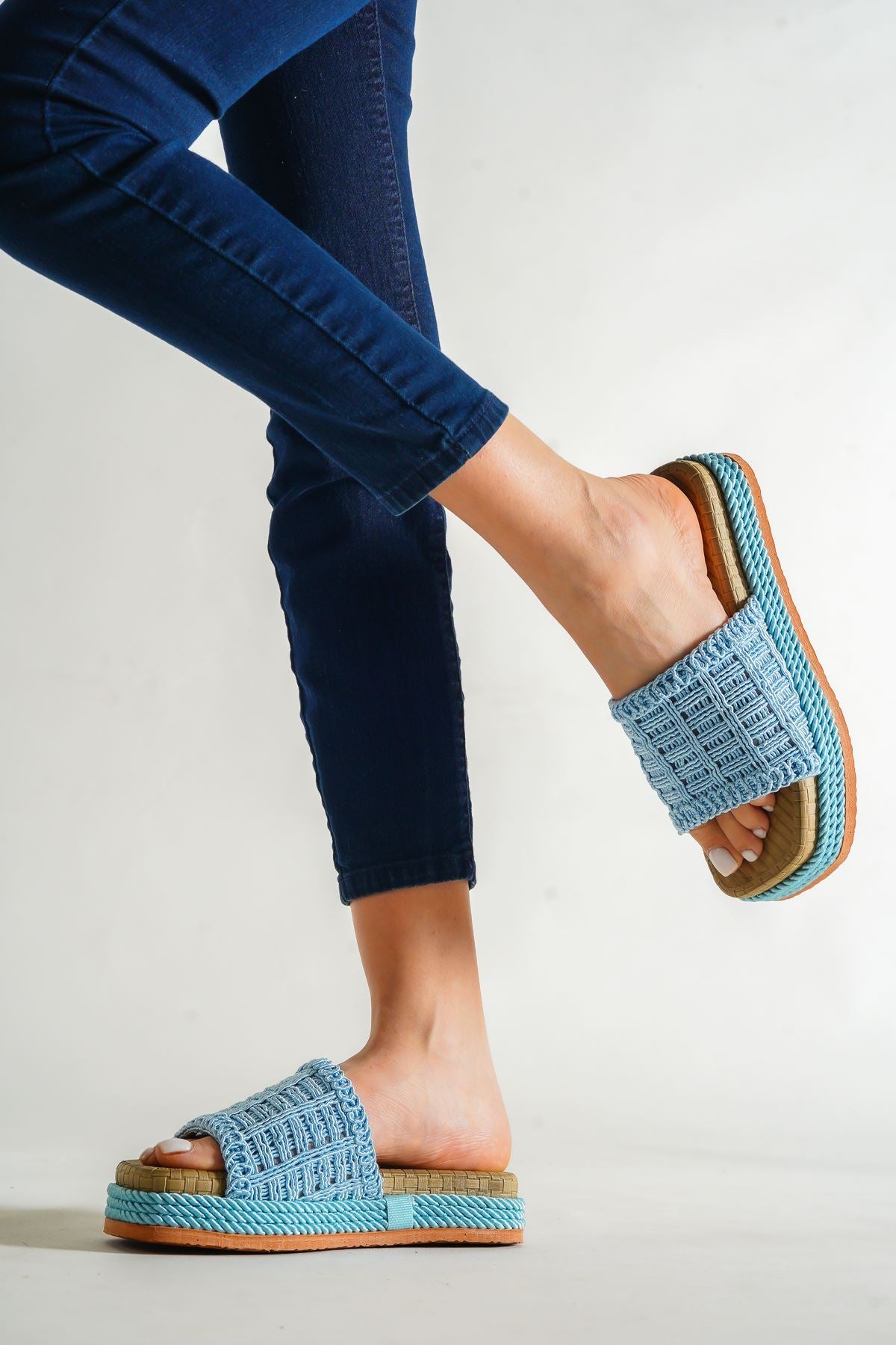 Women's Tokyo Baby Blue Slippers - STREET MODE ™