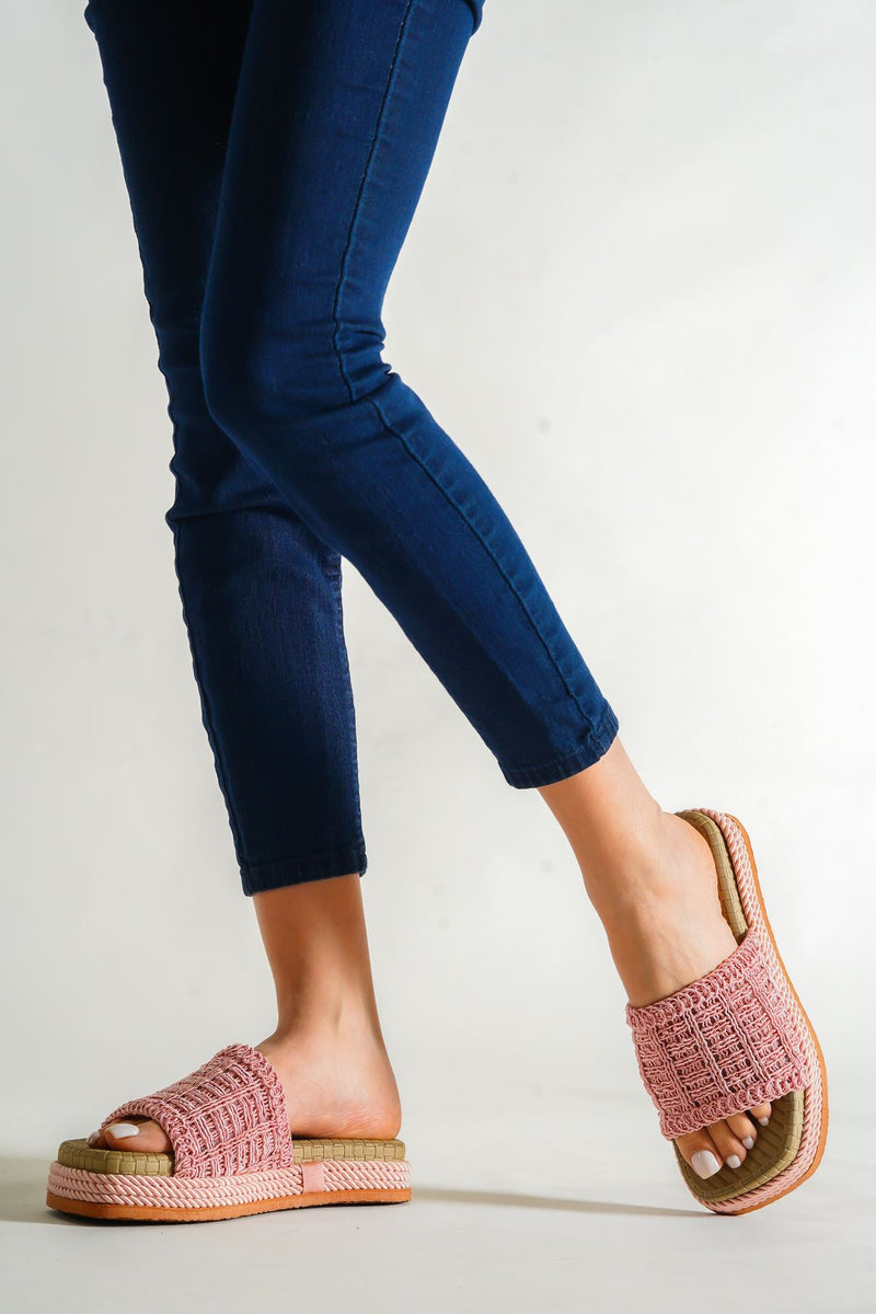 Women's Tokyo Pink Knitted Slippers - STREET MODE ™