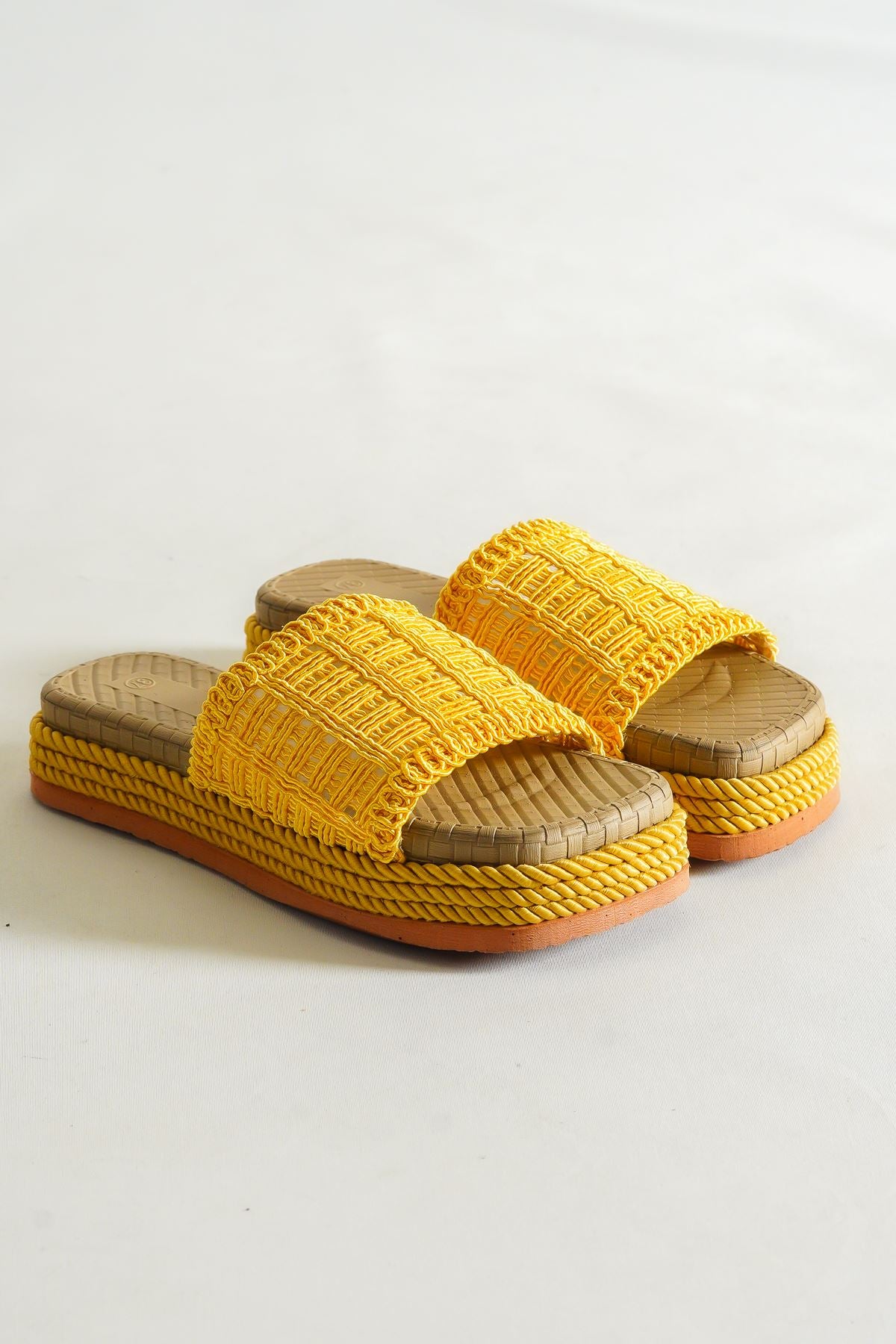 Women's Tokyo Yellow Knitted Slippers - STREETMODE ™