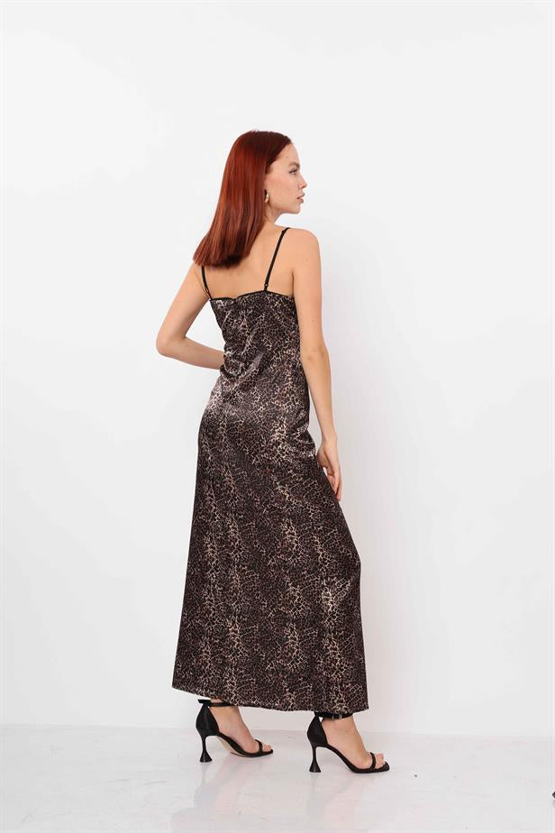 Women's Strappy Dress Leopard Pattern - STREETMODE ™