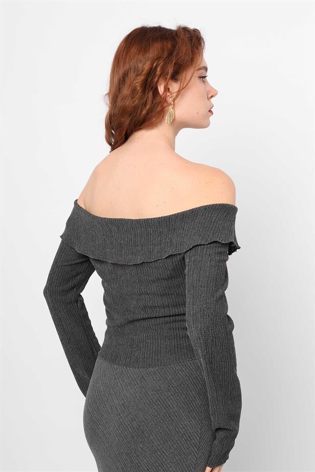 Women's Knitted Blouse Black - STREETMODE ™