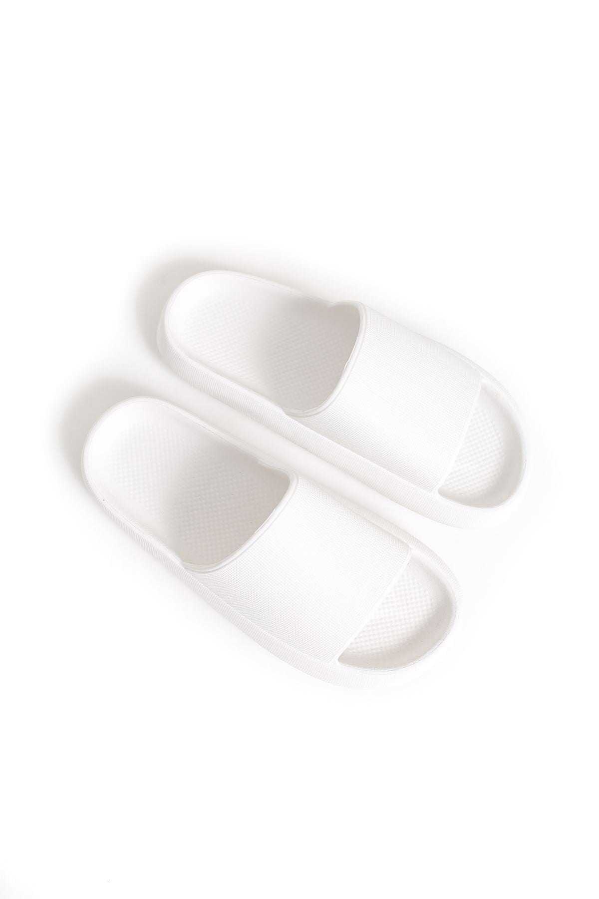Polyurethane Women's Slippers WHITE - STREETMODE ™