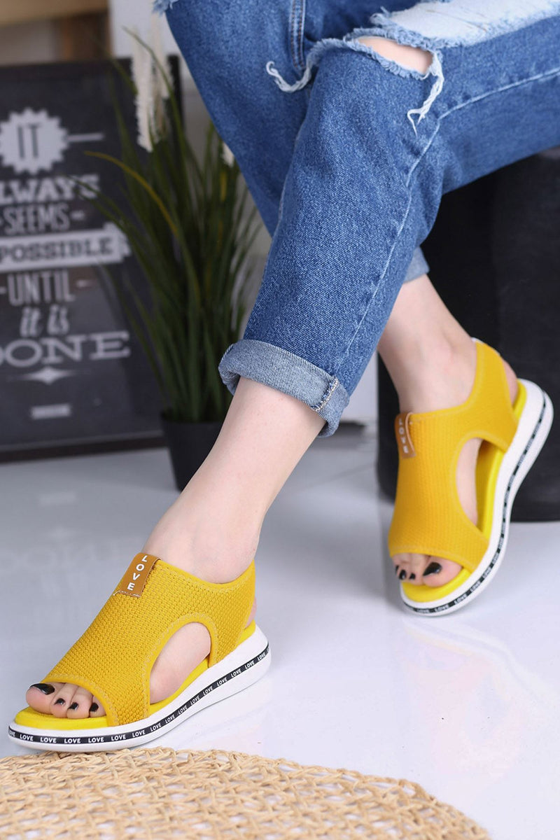 Women's Verşan Yellow Sneakers - STREETMODE ™