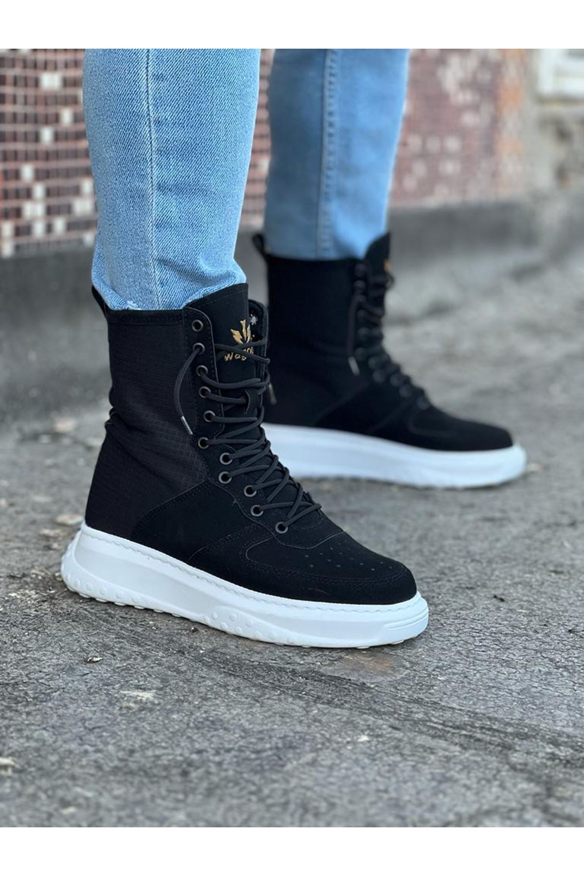 Ankle-Length Lace-Up Boots