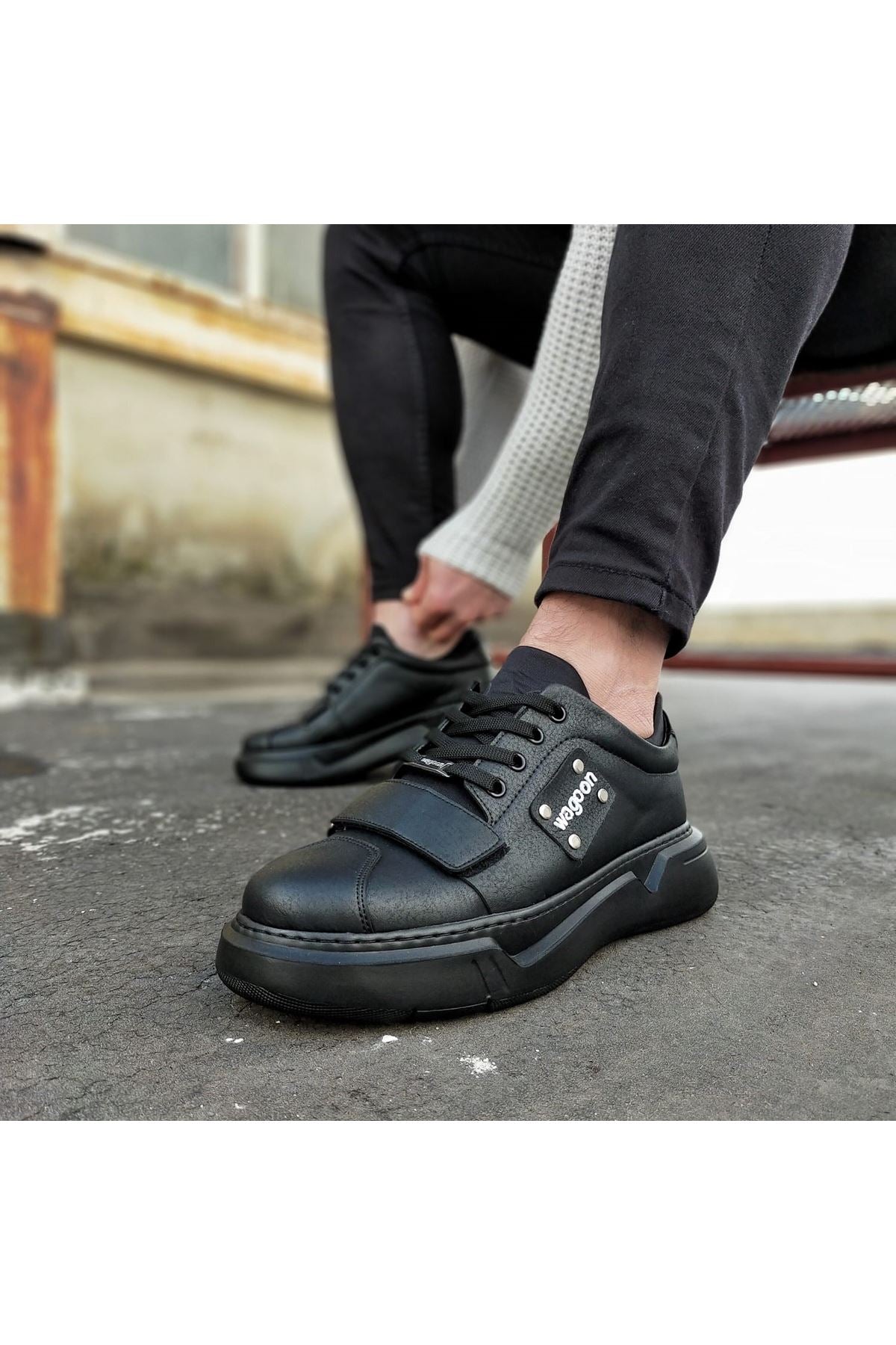 Original Design WG018 Coal Mens High Sole Shoes - STREETMODE ™
