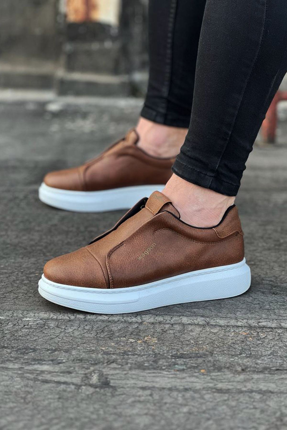 WG023 Tan Daily Casual Men's Shoes - STREETMODE ™