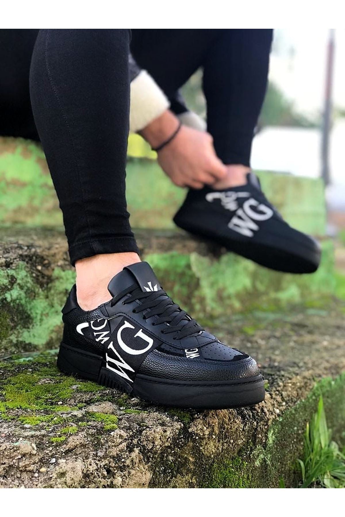 WG202 Charcoal Men's Casual Shoes sneakers - STREETMODE ™
