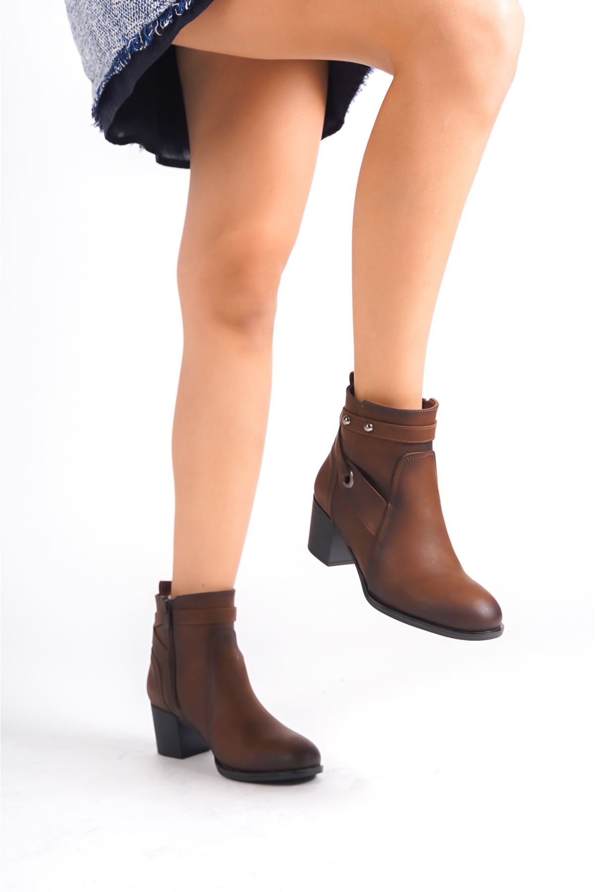 Weng Brown Women's Heeled Boots - STREETMODE ™