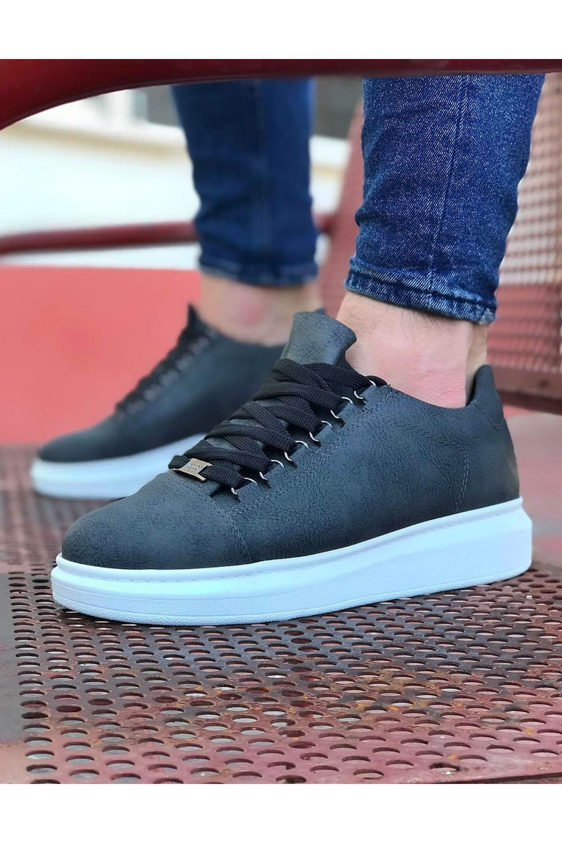 WG08 Gray Flat Men's Casual Shoes - STREETMODE ™