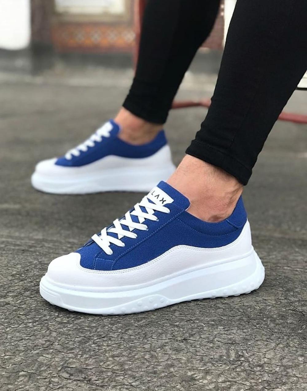 WG507 White Blue Men's Shoes - STREETMODE ™