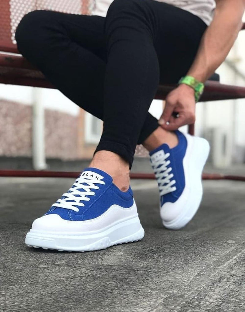 WG507 White Blue Men's Shoes - STREETMODE ™