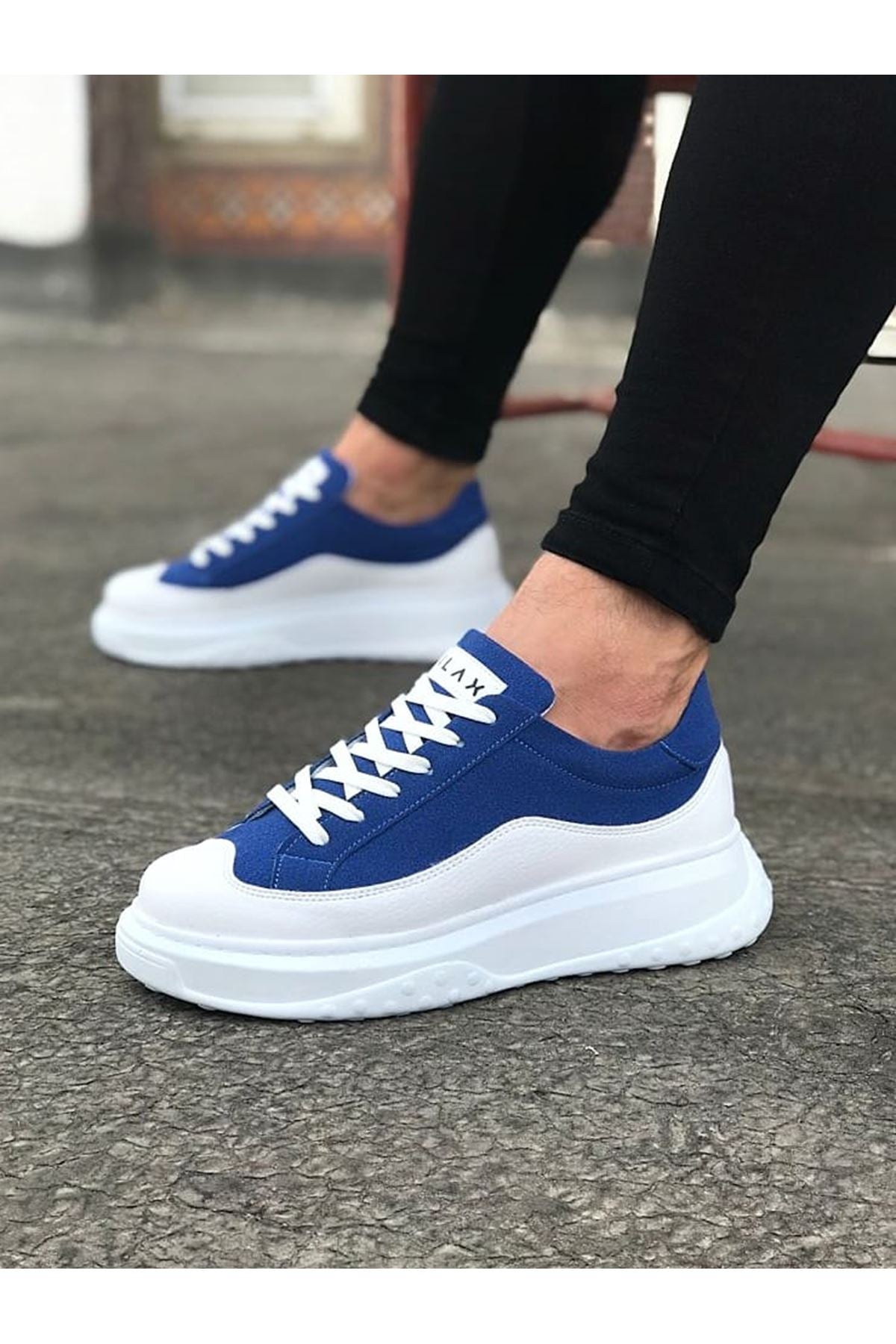 WG507 White Blue Men's Shoes - STREETMODE ™