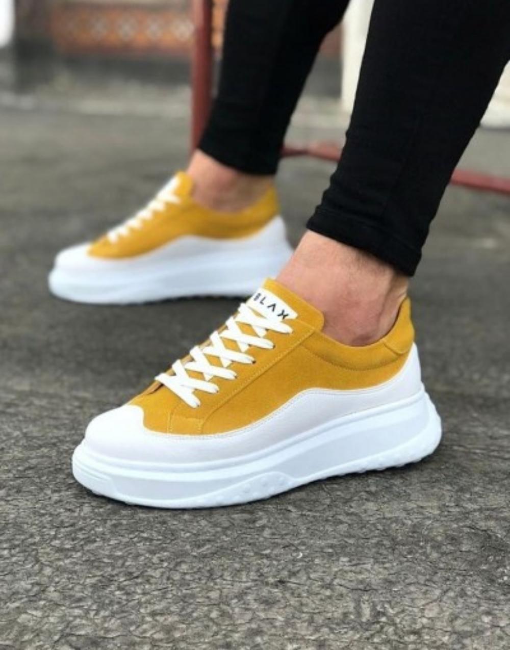 WG507 White Yellow Men's Shoes - STREETMODE ™