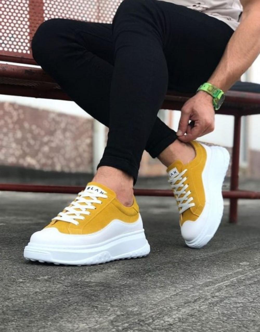 WG507 White Yellow Men's Shoes - STREETMODE ™