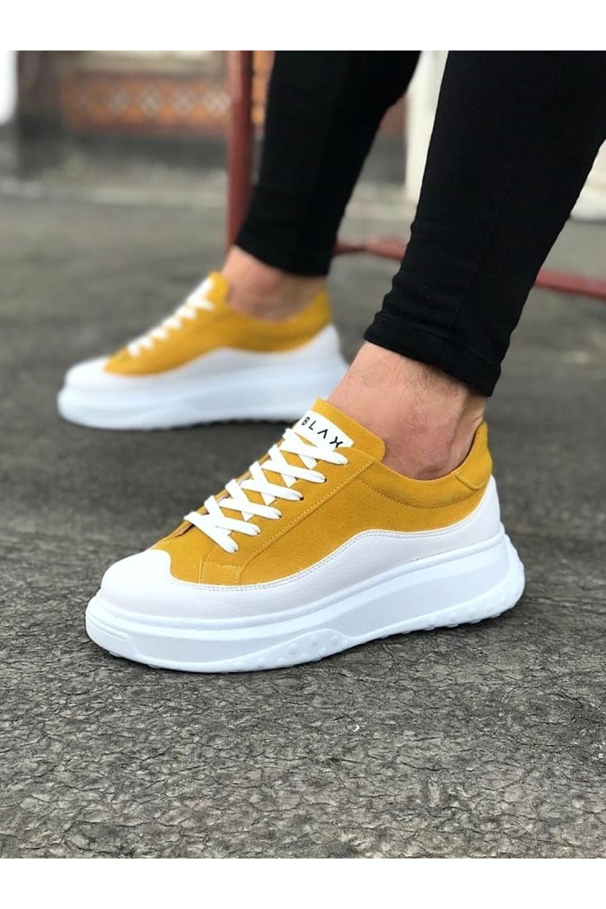 WG507 White Yellow Men's Shoes - STREETMODE ™