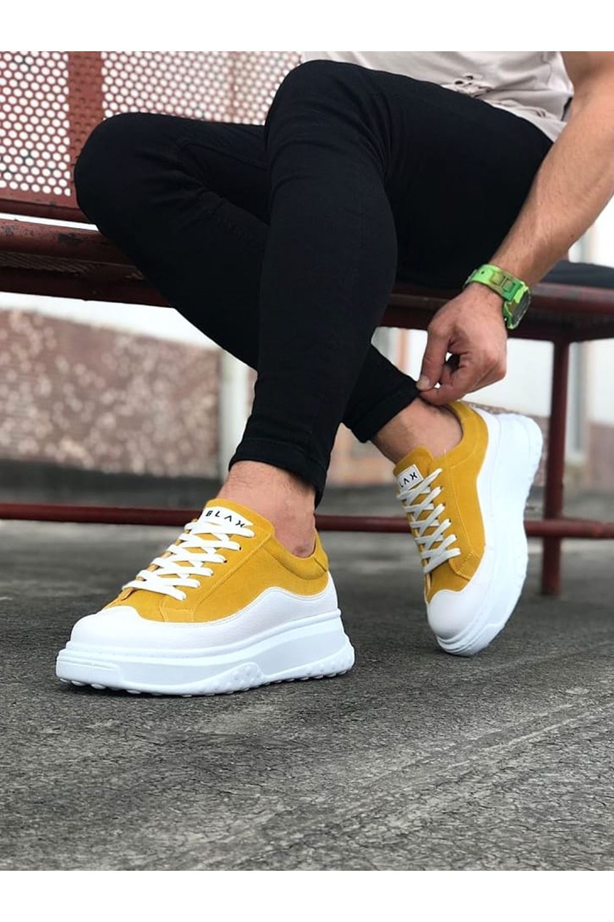 WG507 White Yellow Men's Shoes - STREETMODE ™