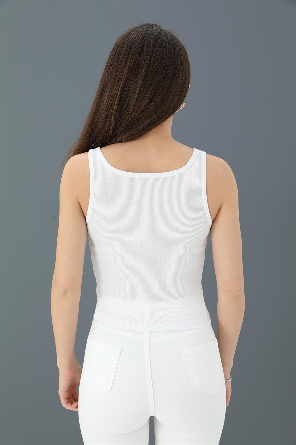 Women's Athlete Front Gathered Crop - White - STREETMODE ™