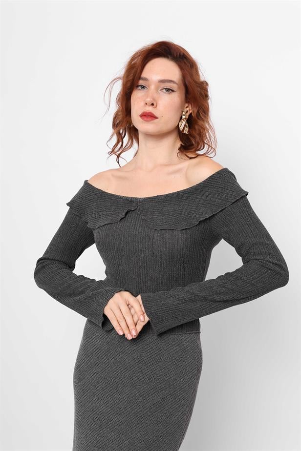 Women's Knitted Blouse Black - STREETMODE ™