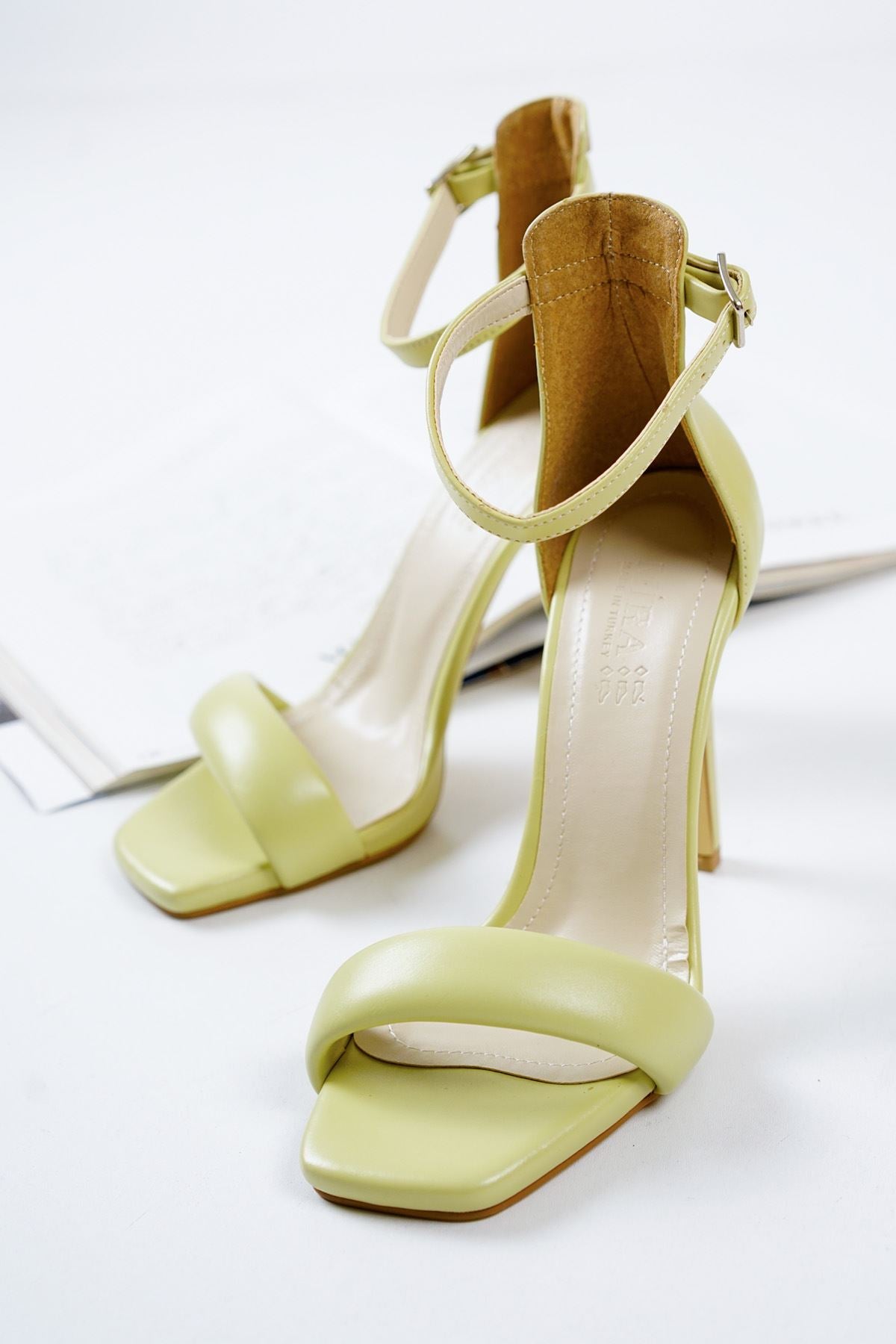 Yovia Pistachio Green Skin Women's High Heels Women's Shoes - STREETMODE ™