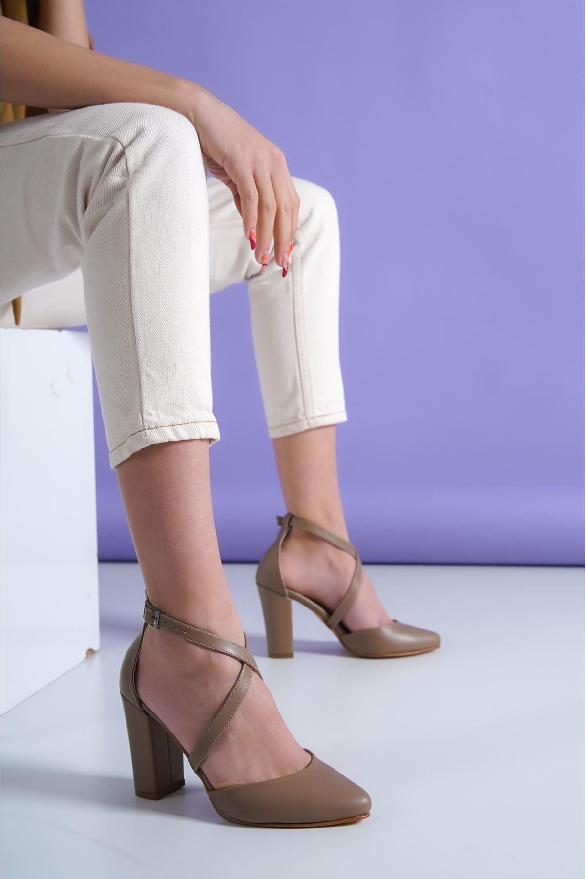 Mink Leather Heeled Women's Shoes - STREET MODE ™