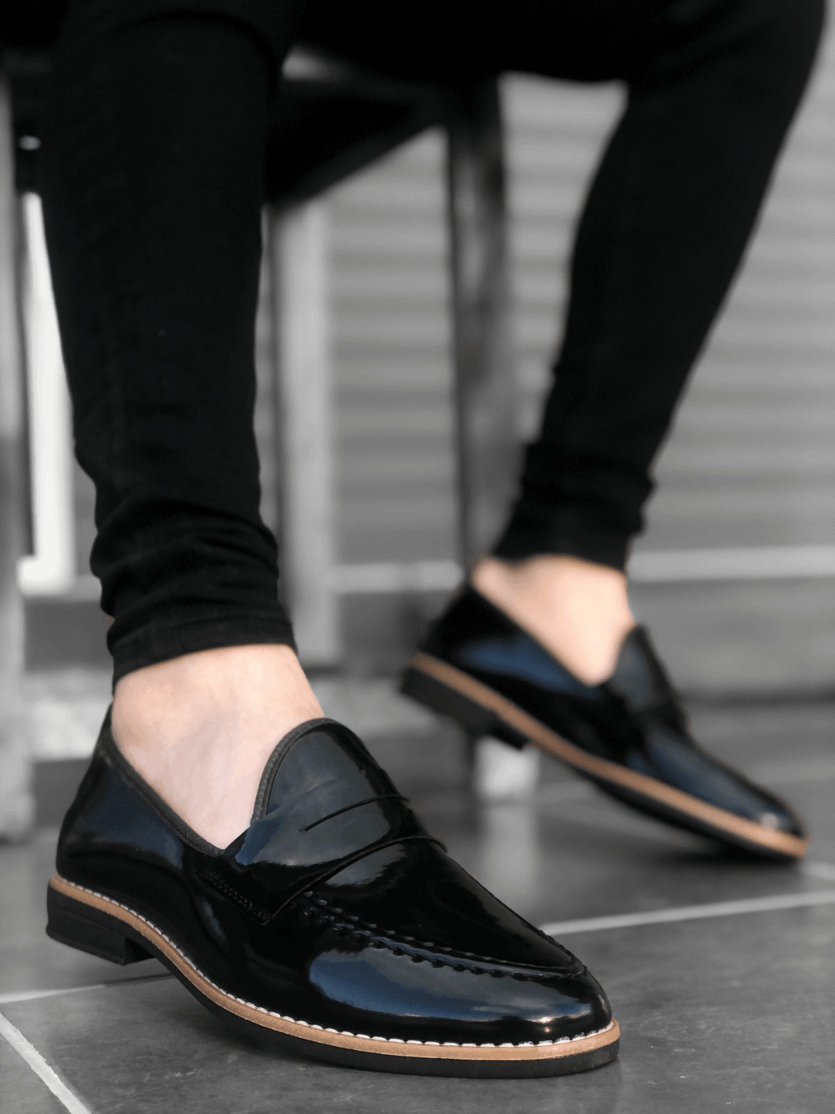 BA0009 Classic Corcik Skin Tassel Black Men Shoes - STREET MODE ™