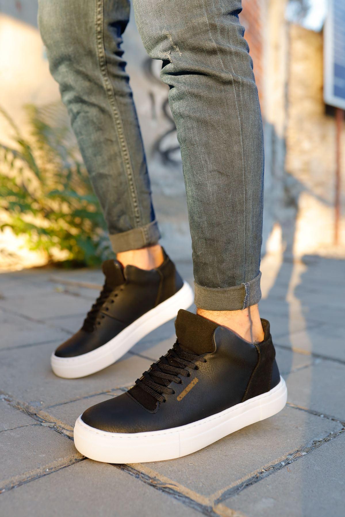 CH003 Men's Black Casual Sneaker Sports Boots - STREET MODE ™