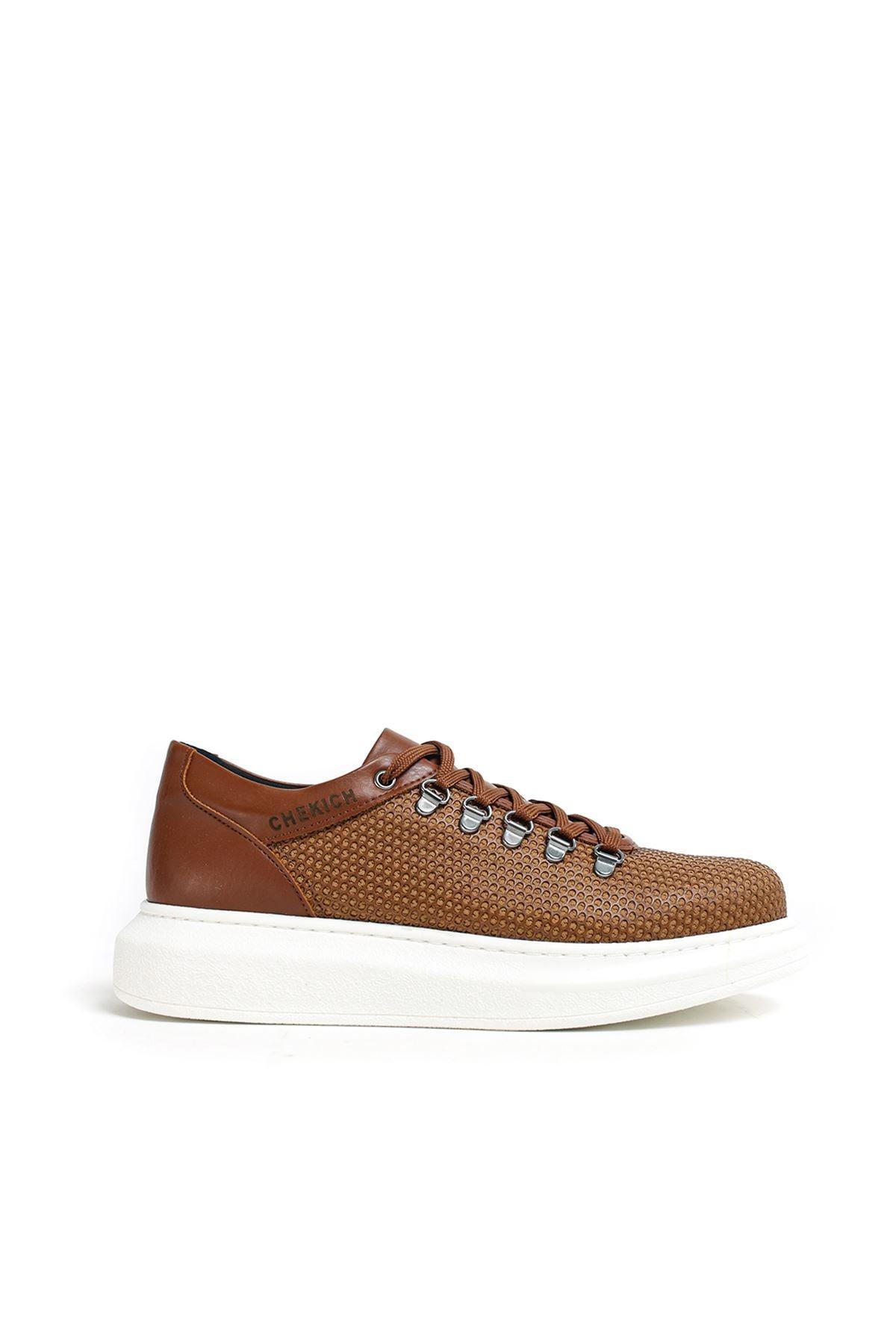 CH021 Men's Unisex Brown-White Sole Honeycomb Processing Casual Sneaker Sports Shoes - STREET MODE ™