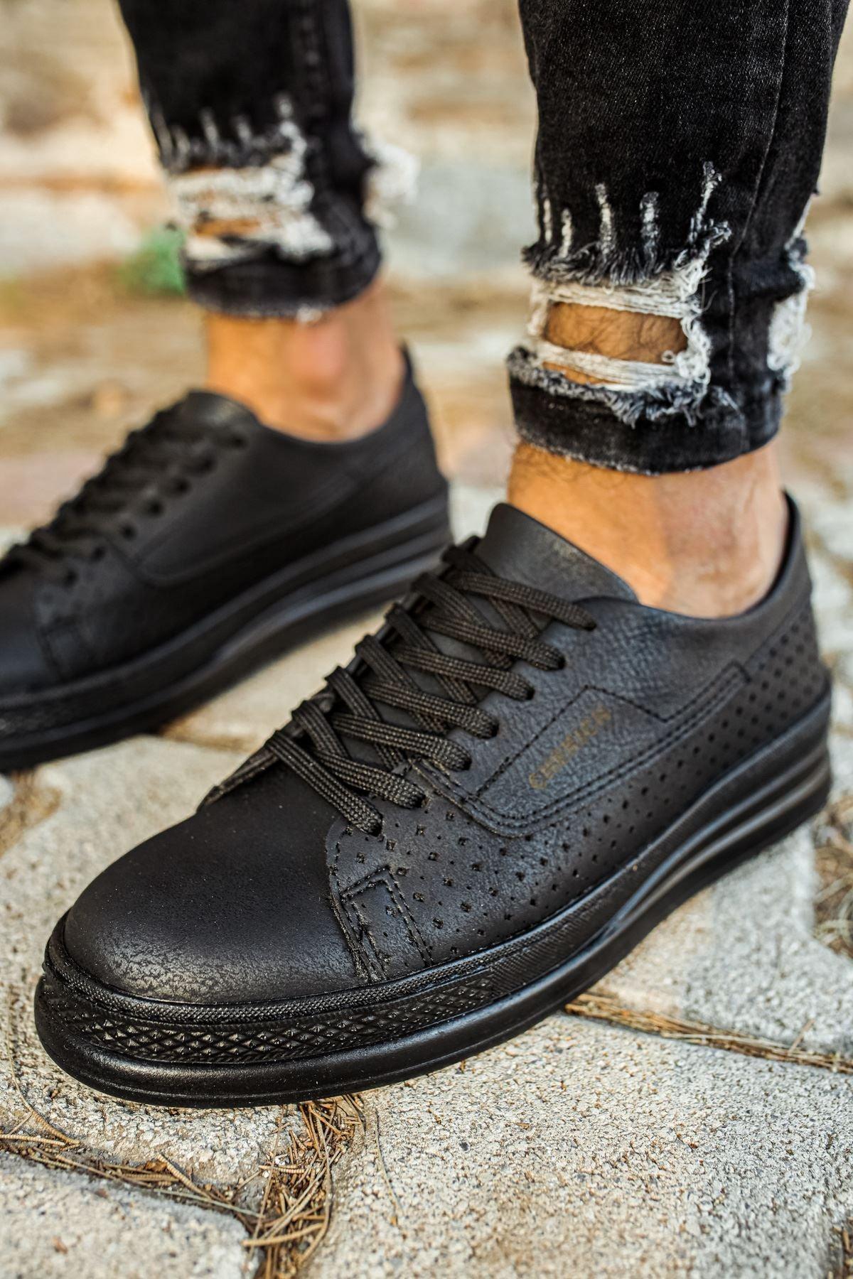 CH043 Men's Unisex Full Black Casual Shoes - STREET MODE ™