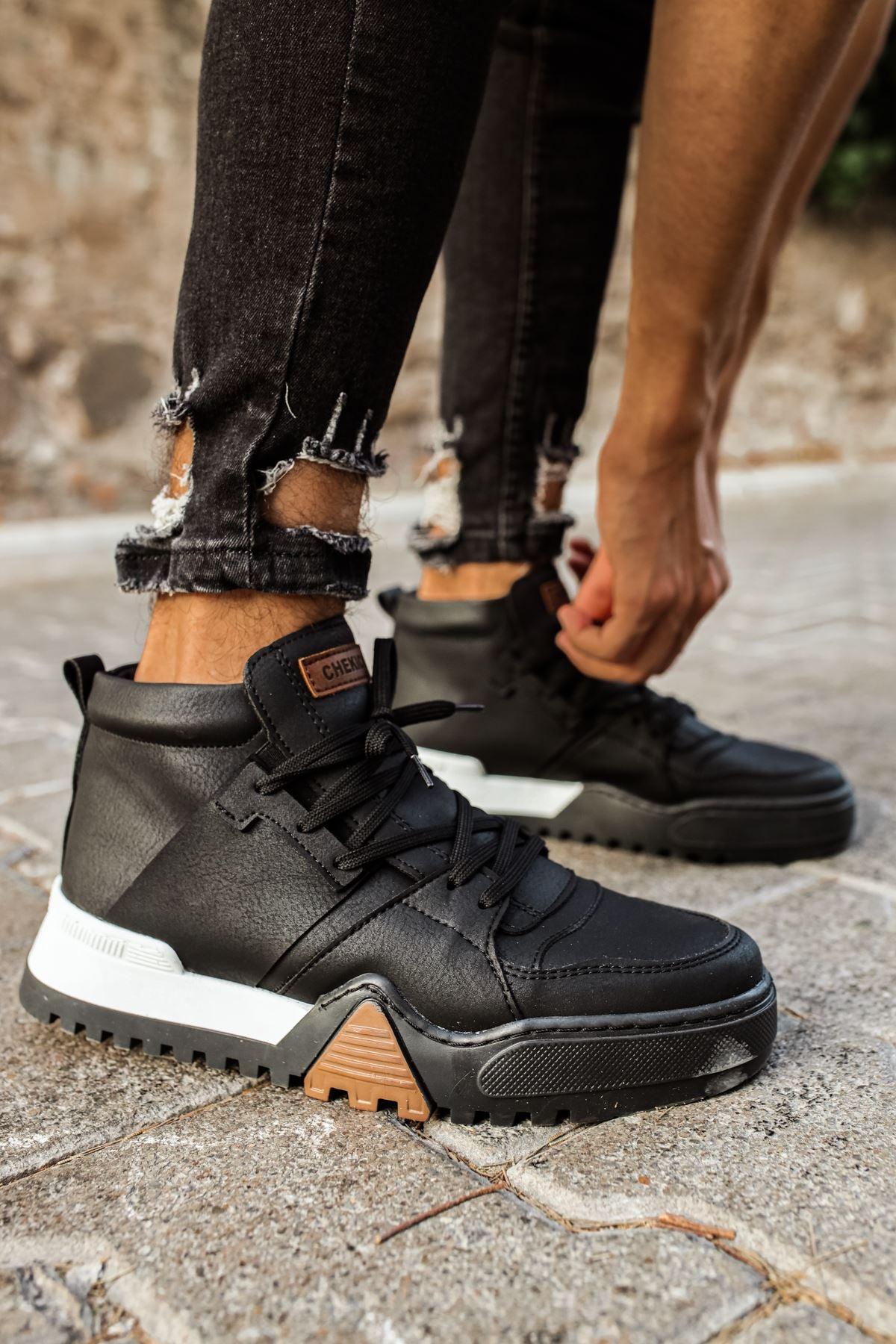 CH057 SBT Men's Sneaker Boots BLACK / BLACK - STREET MODE ™