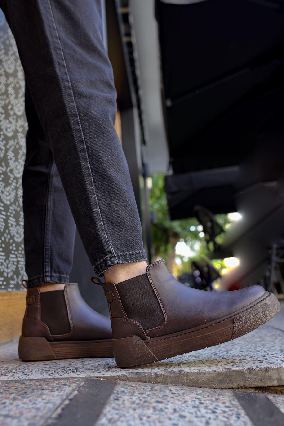 CH069 Men's Boots BROWN - STREET MODE ™