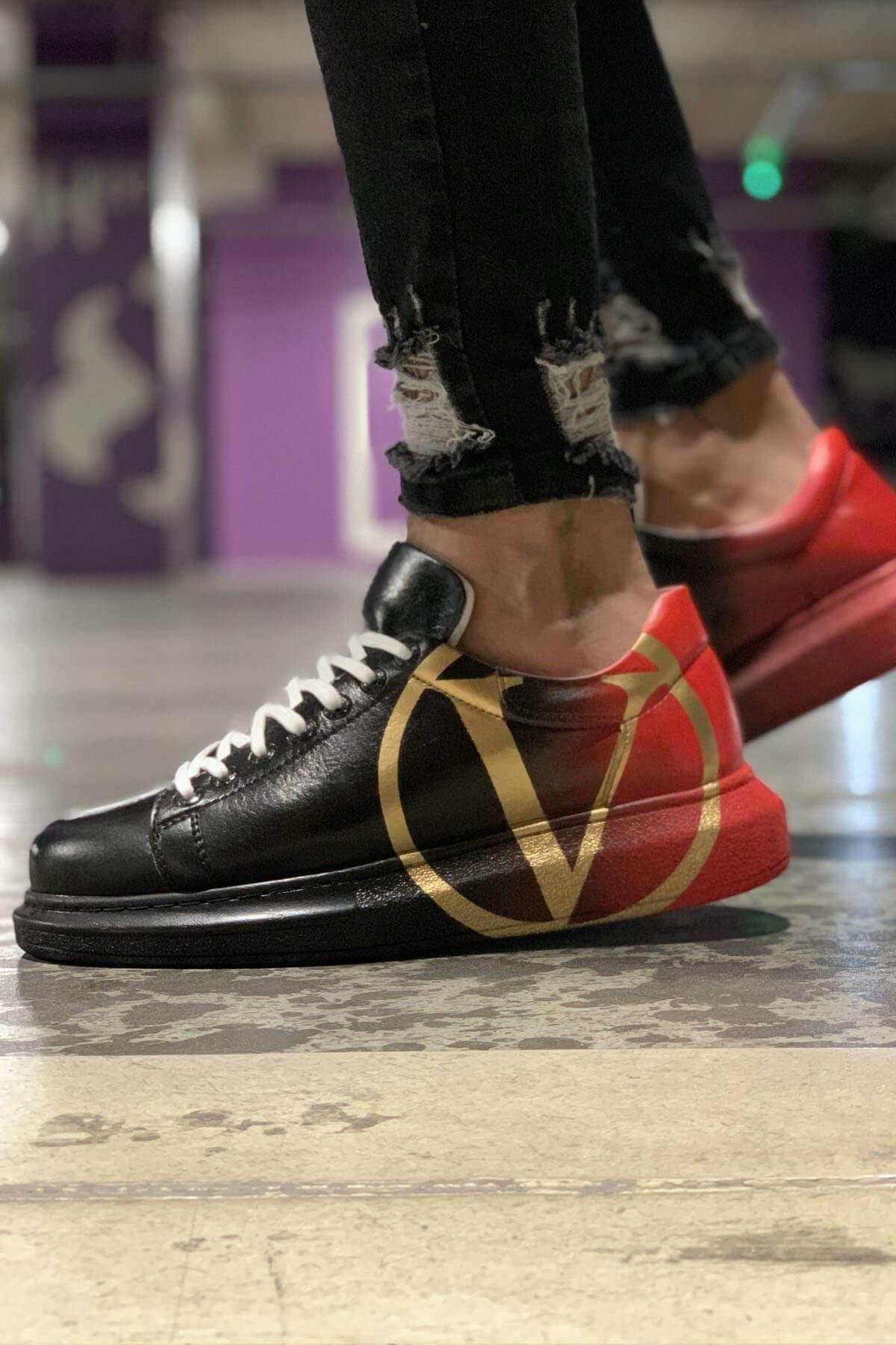 CH254 Men's Unisex Red-Black Casual Sneaker Sports Shoes - STREET MODE ™