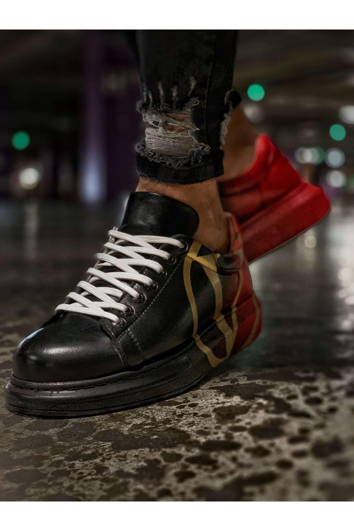 CH254 Men's Unisex Red-Black Casual Sneaker Sports Shoes - STREET MODE ™
