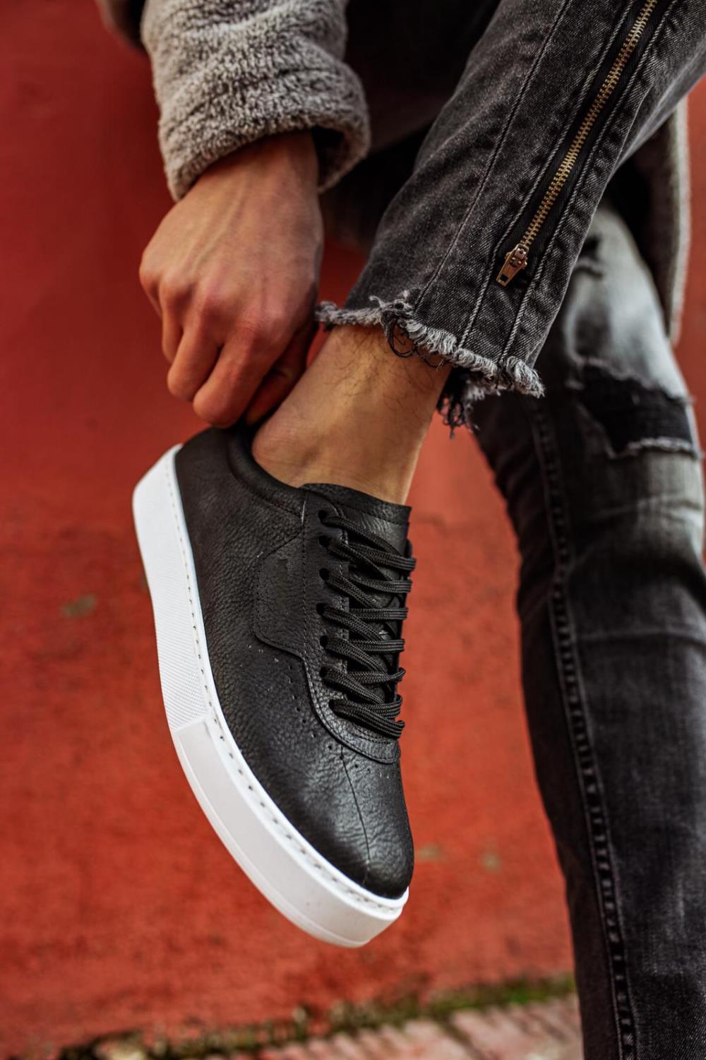 Men's Sneaker Shoes 060 Black - STREET MODE ™