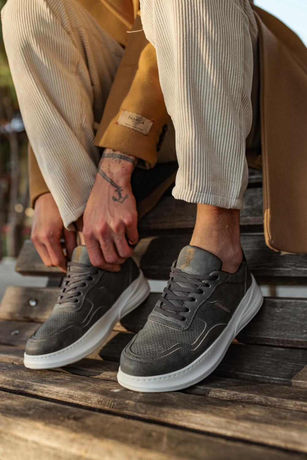 Men's Sneaker Casual Shoes 707 Gray - STREET MODE ™