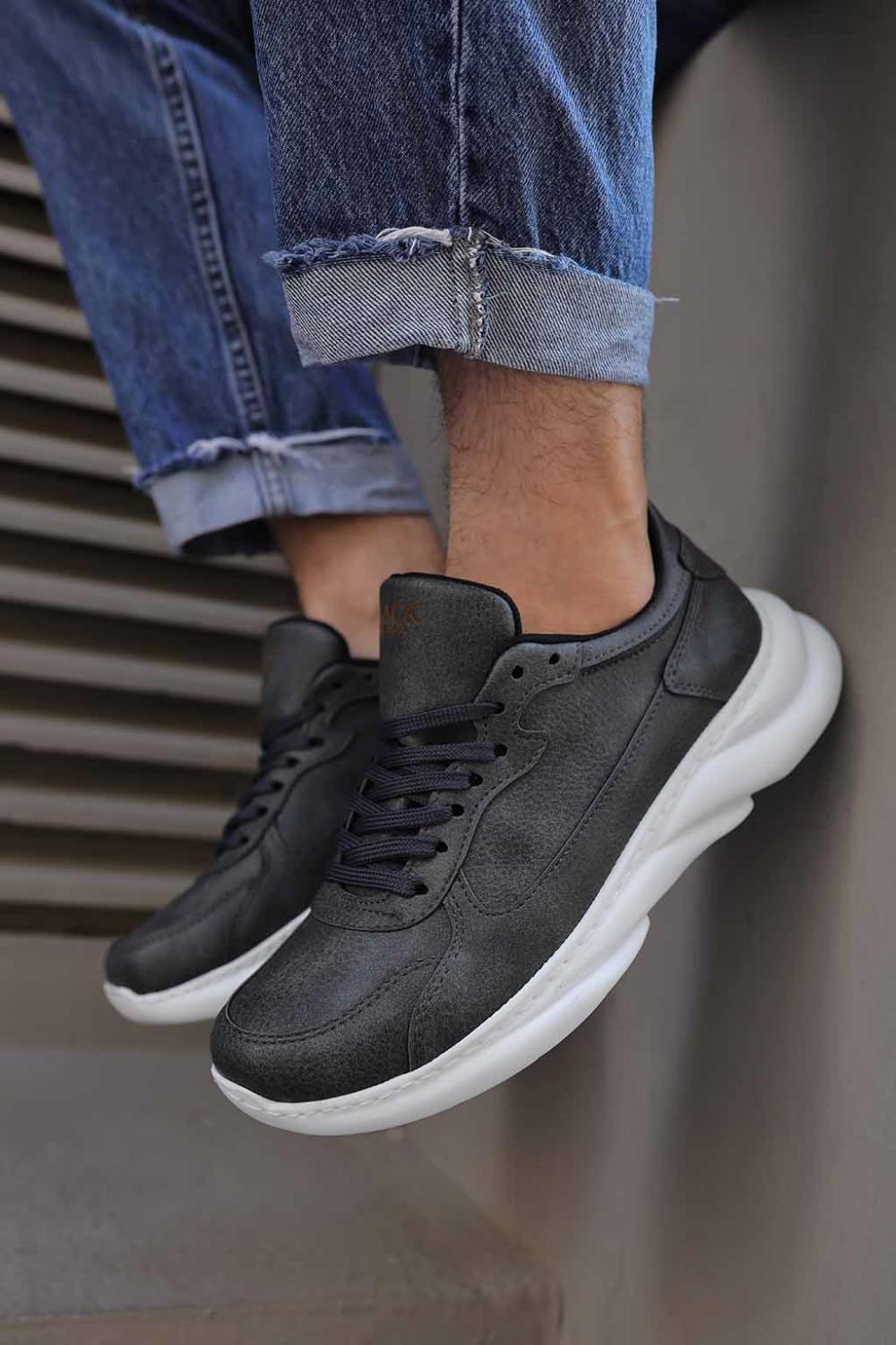 Men's Sneakers Shoes 065 Gray - STREET MODE ™