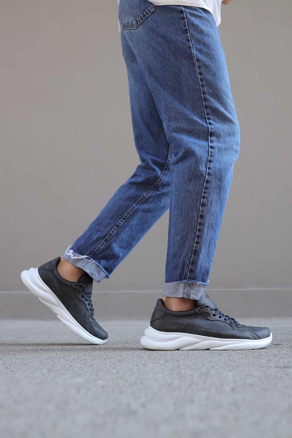 Men's Sneakers Shoes 065 Gray - STREET MODE ™