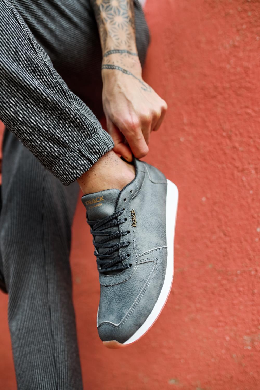 Men's Daily Sneaker Shoes 002 Gray - STREET MODE ™