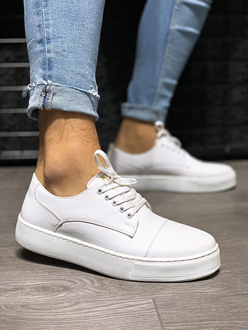 Men Sneaker Casual Shoes 050 White - STREET MODE ™