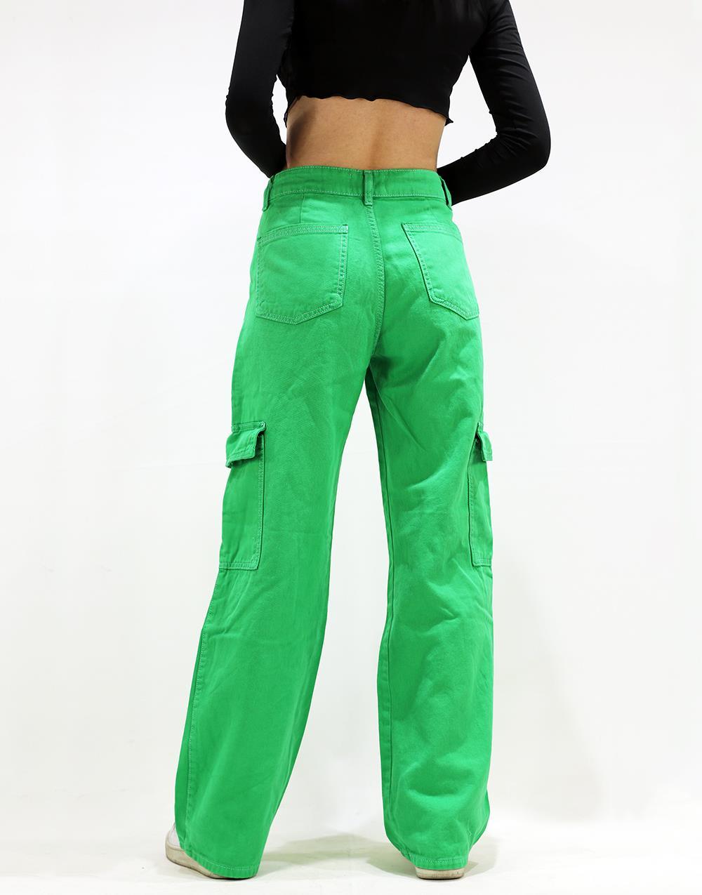 Women's Nastygal Basic Cargo Pants Green - STREET MODE ™