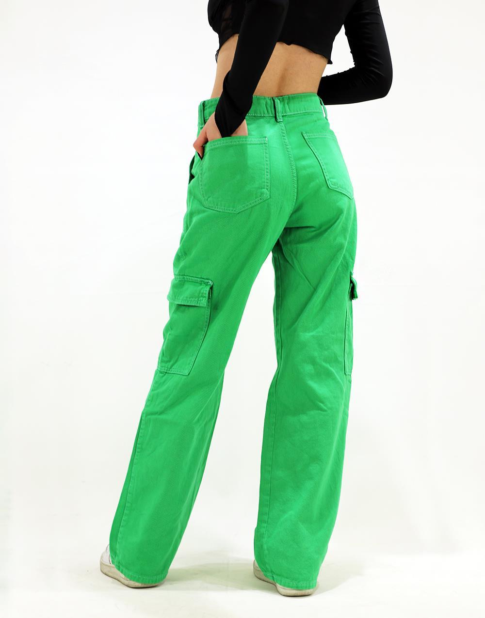 Women's Nastygal Basic Cargo Pants Green - STREET MODE ™