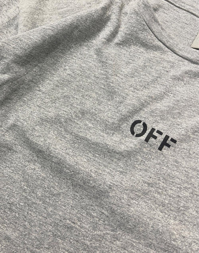 Off Basic Regular Men's T-Shirt Gray - STREET MODE ™