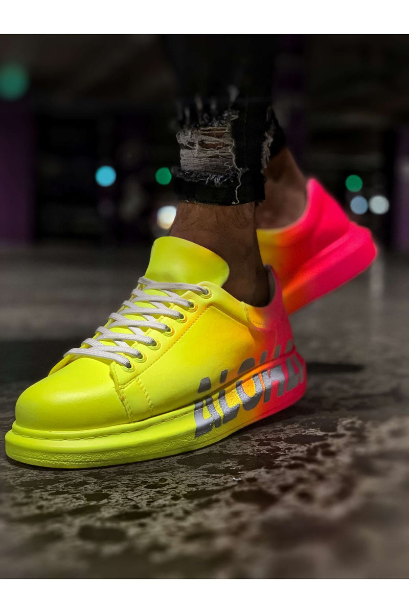 CH254 BT Yellow / Orange Men's Unisex Sneakers - STREET MODE ™