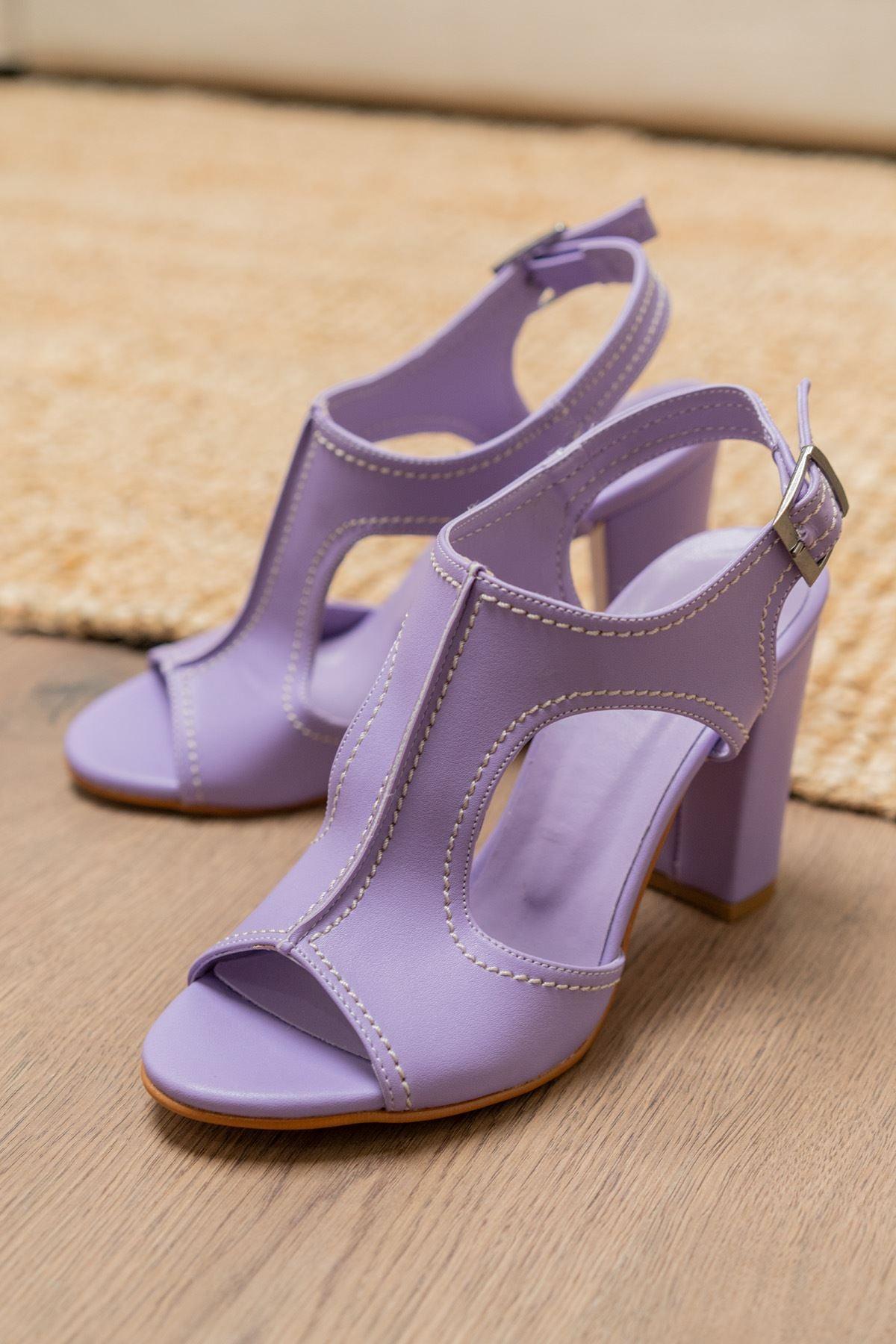 Orisha Purple Skin Heels Women's Shoes - STREET MODE ™