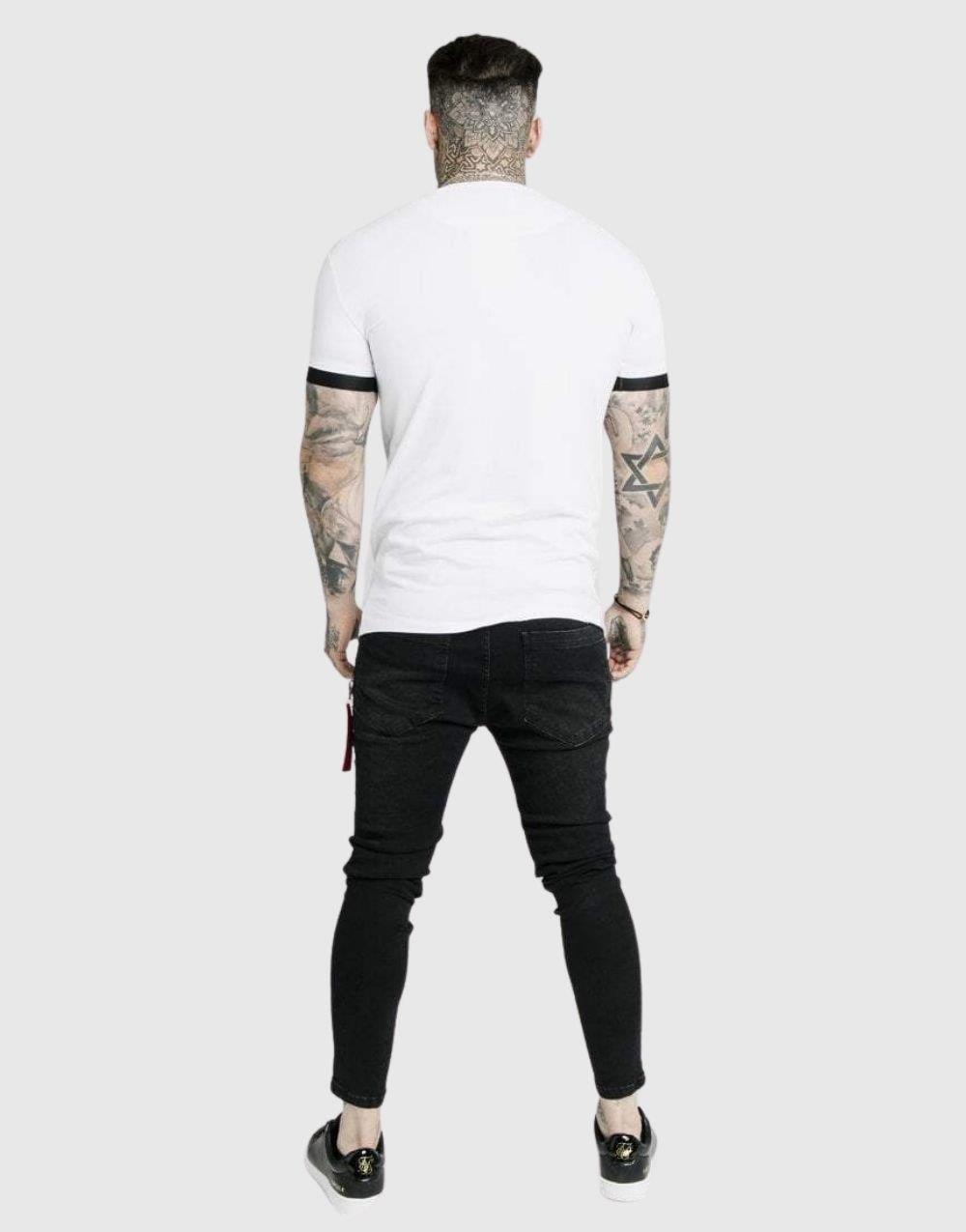 SikSilk Regular Basic Men's T-Shirt White - STREET MODE ™
