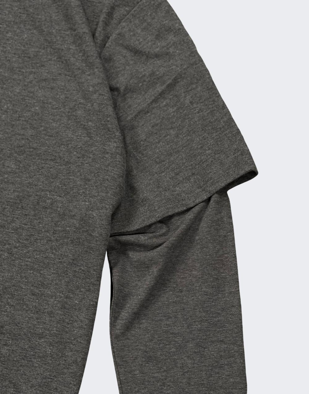 SikSilk Men's Undergarment Sleeve Snap-On Hoodie dark Gray - STREET MODE ™