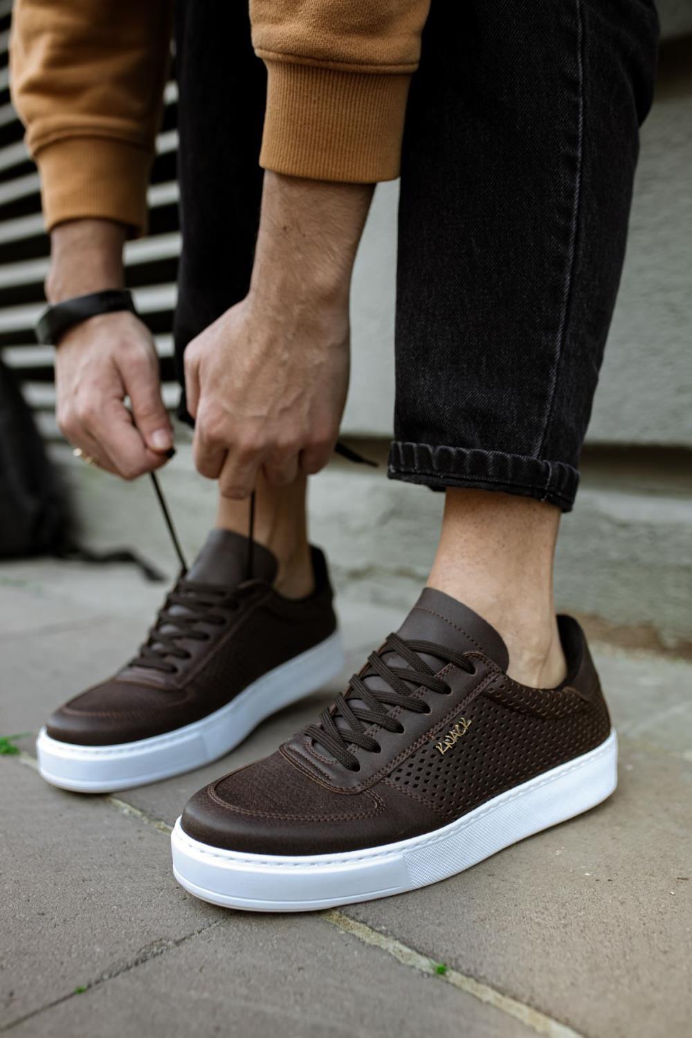 Casual Men's Sneaker Shoes 011 Brown - STREET MODE ™