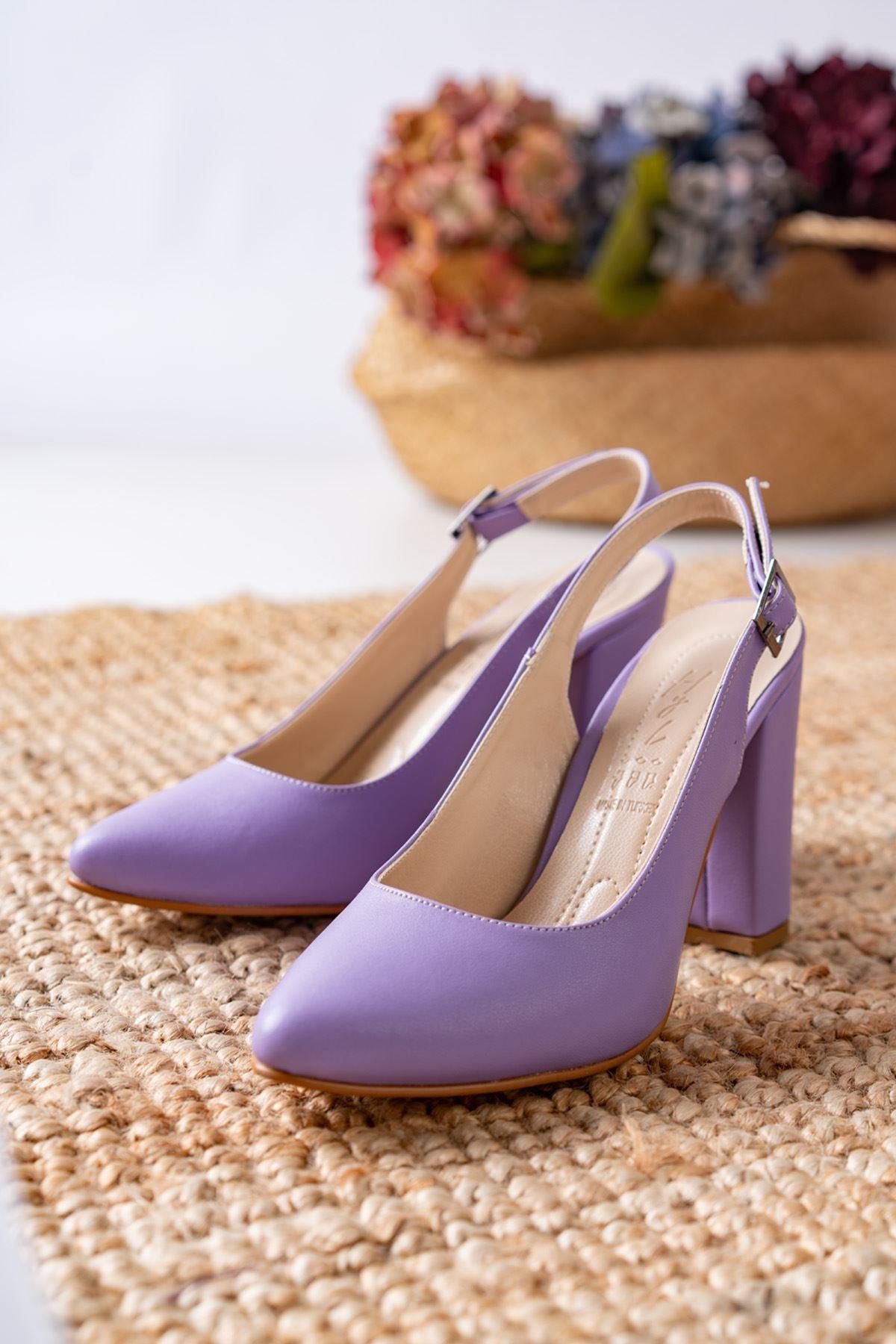 Vera Lilac Skin High Heels Women's Shoes - STREET MODE ™
